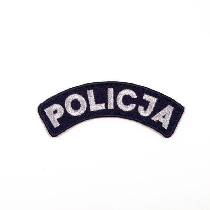 Emblematy z napisem Policja 2
